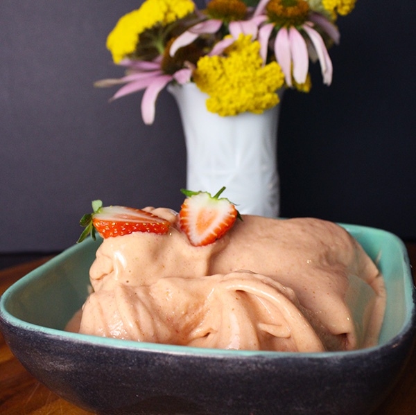 Featured image for “Strawberry Mango Lemonade Ice Cream | Plant-Based”