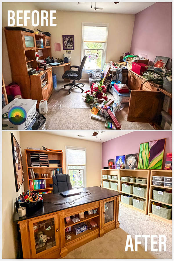 Craft Room Redesign. Refurnish and Organization