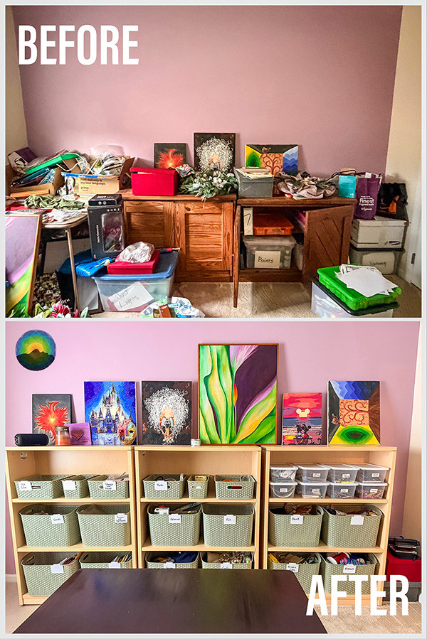 Craft Room Redesign. Refurnish and Organization