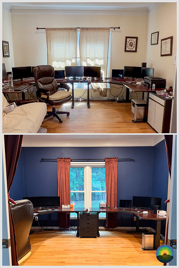 Work From Home Office Redesign & Reorganization